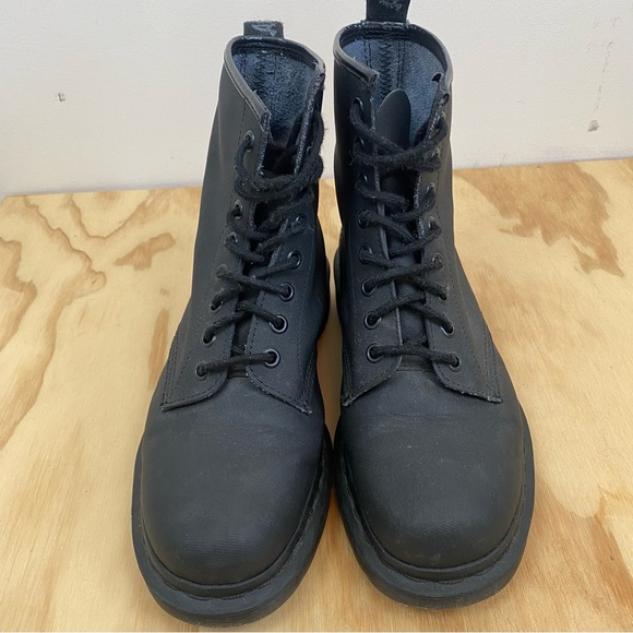 Dr. Martens 1460 Broder Lace Up Combat Boot Mono Black - Picture 10 of 10